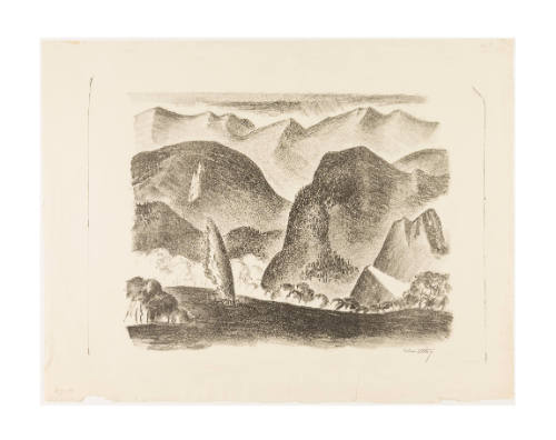 Untitled (landscape with trees)