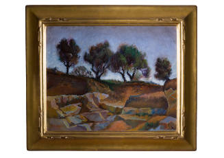 Untitled (Landscape with Trees and Rocks)